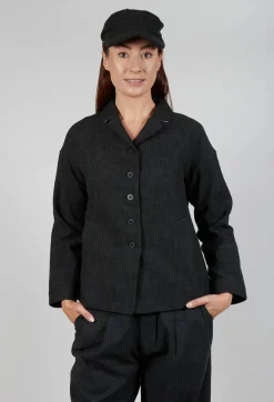 Hat Herringbone in Black