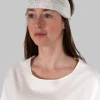 Headband in Coton Carreaux Vert Eau
