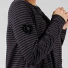 Heart Shape Beaded Accessory Patch in Black