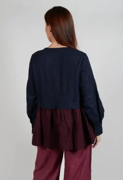 Helen Top in Blue Multicolour