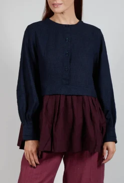 Helen Top in Blue Multicolour