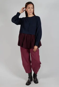 Helen Top in Blue Multicolour