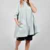 Hemmed Shift Dress in Ghiaccio
