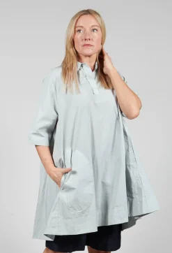 Hemmed Shift Dress in Ghiaccio