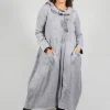 Hemp Duster Coat in Grey