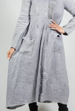 Hemp Duster Coat in Grey