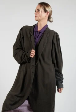 Hennadel Coat in Schlussel Green