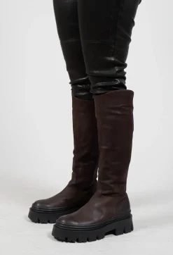 High Boots in Gasoline Moro