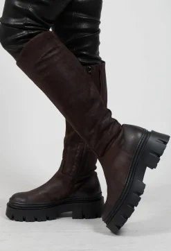 High Boots in Gasoline Moro