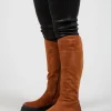 High Boots in London Tabacco
