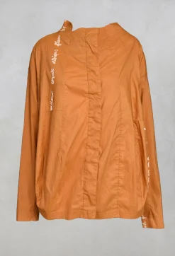 High Neck Jacket in Mango Print