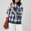 High Neck Jumper in Navy