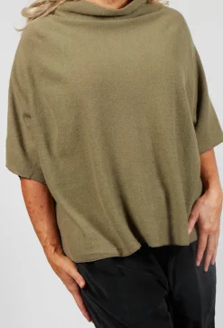 High Neck Over WS in Olive