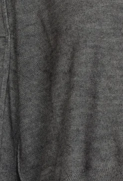High Neck Sweater with Seam Detail in Grey