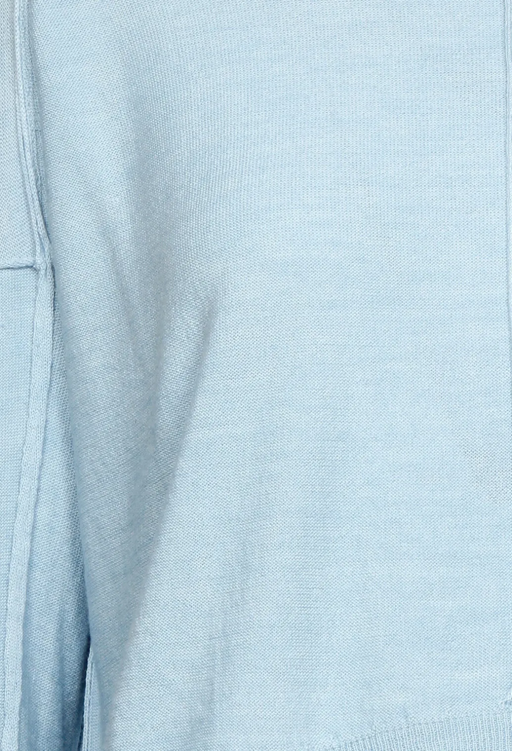 High Neck Sweater with Seam Detail in Light Blue