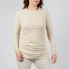 High Neck Top in Bone