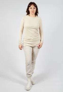 High Neck Top in Bone