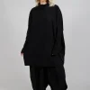 High Neck Tunic in Black