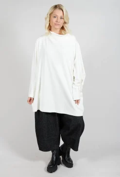 High Neck Tunic in Cream