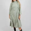 High Neck Utility Style Dress in Defender
