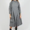 High Neck Utility Style Dress in Rock