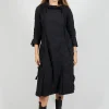 High Neck Utility Style Dress in Black