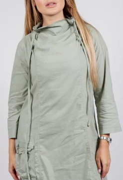 High Neck Utility Style Dress in Defender