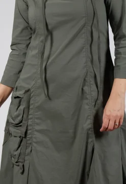 High Neck Utility Style Dress in Camp