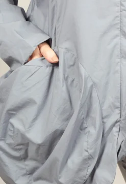 High Neck Zip Through Jacket in Water
