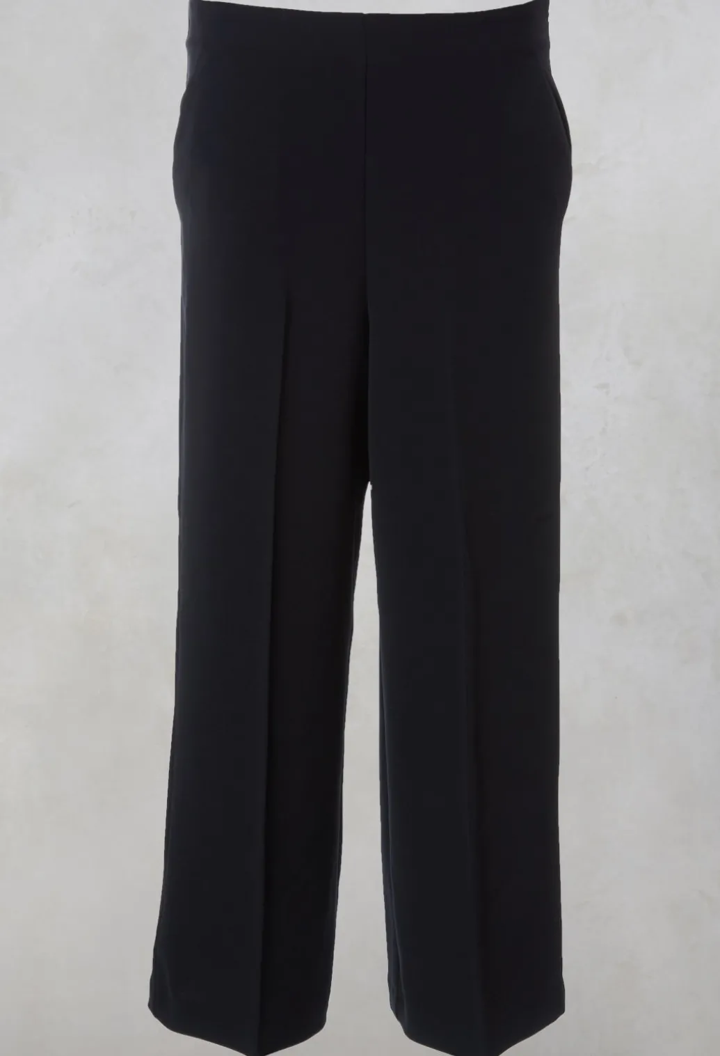 High Waisted Tailored Trousers in Navy