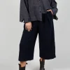 High Waisted Trousers in Navy