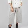High Waisted Trousers in Cream