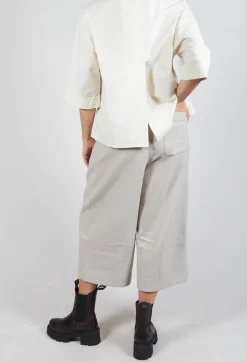 High Waisted Trousers in Cream