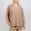 HK V Neck Oversized WS in Sugar