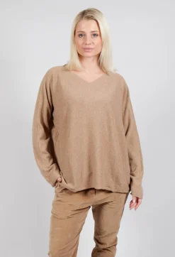 HK V Neck Oversized WS in Sugar