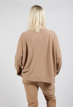 HK V Neck Oversized WS in Sugar