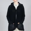 Hooded Cardigan in Black