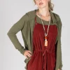 Hooded Cardigan WS in Olive