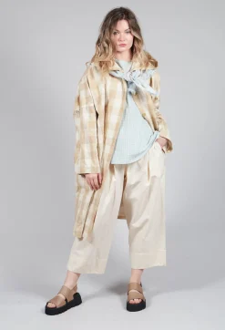 Hooded Coat in Natural