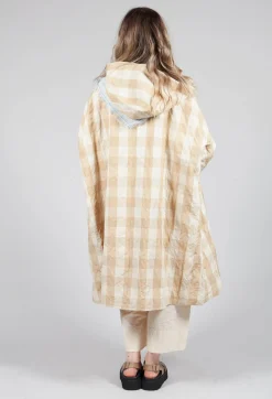 Hooded Coat in Natural