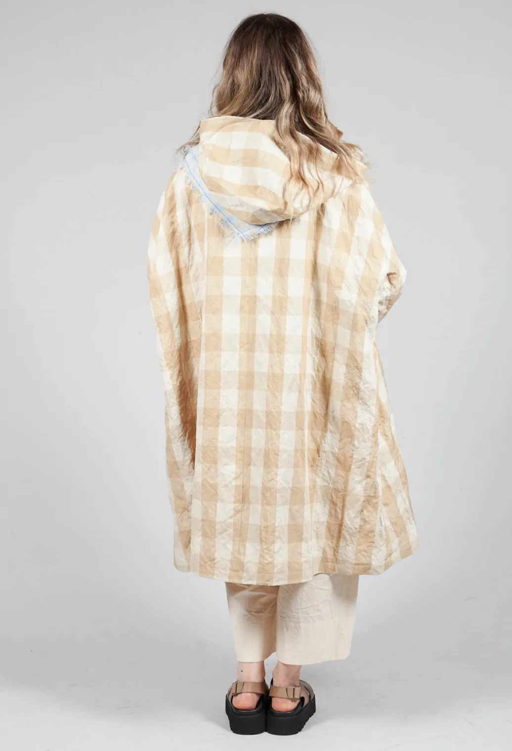 Hooded Coat in Natural