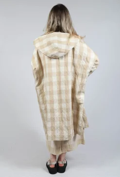 Hooded Coat in Natural