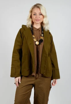 Hooded Jacket in Oliva