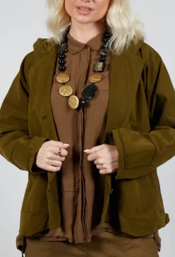 Hooded Jacket in Oliva