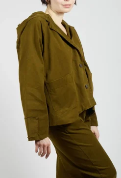 Hooded Jacket in Oliva