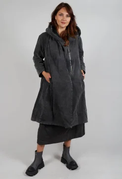 Hooded Jacket in Pewter