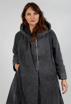 Hooded Jacket in Pewter