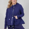 Hooded Jersey Jacket in Azur