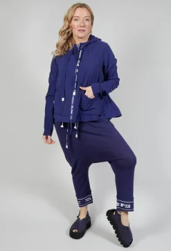 Hooded Jersey Jacket in Azur