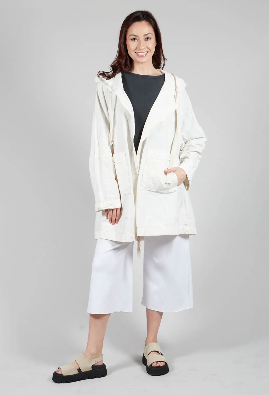 Hooded Parka CC in Milk